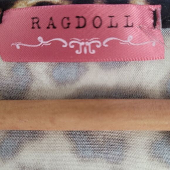 Ragdoll top women's size xs cheetah print wrap - Picture 2 of 4